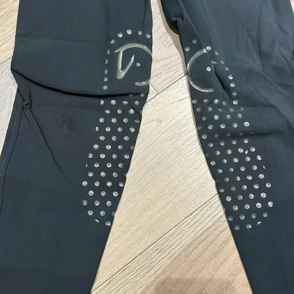 EGO7 slate blue grey riding breeches pants knee patch hunter jumper 26 IT 40 - Picture 2 of 10